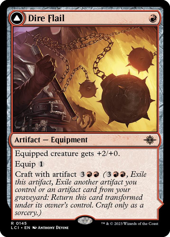 Dire Flail (145) [The Lost Caverns of Ixalan]