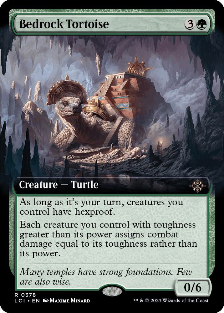 Bedrock Tortoise (Extended Art) (378) [The Lost Caverns of Ixalan] [Extended Art]
