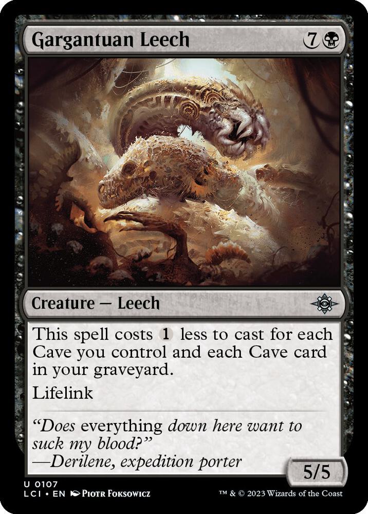Gargantuan Leech (107) [The Lost Caverns of Ixalan]