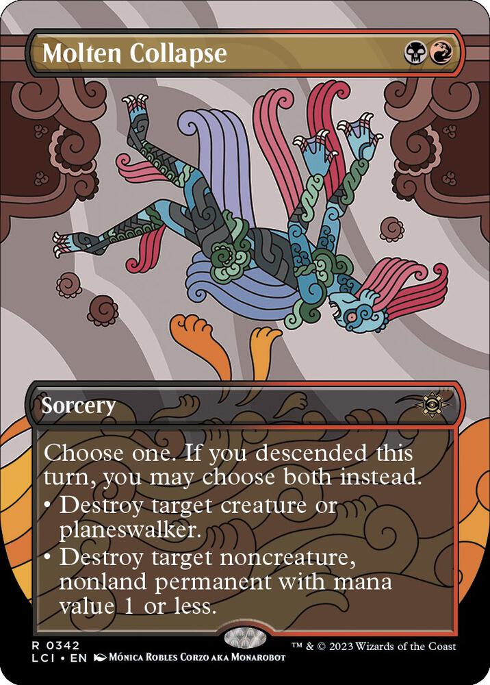 Molten Collapse (Borderless) (342) [The Lost Caverns of Ixalan] [Borderless]