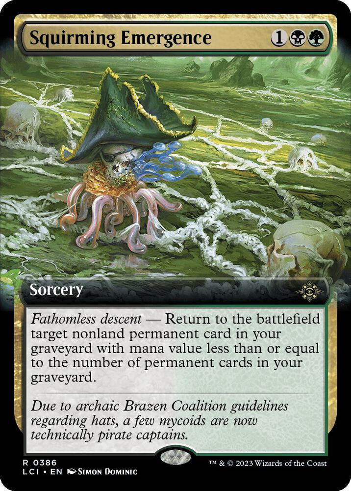 Squirming Emergence (Extended Art) (386) [The Lost Caverns of Ixalan] [Extended Art]