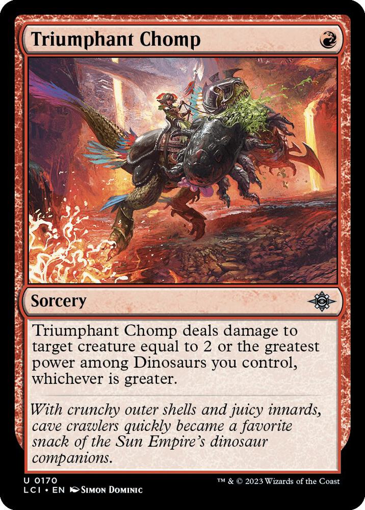 Triumphant Chomp (170) [The Lost Caverns of Ixalan]