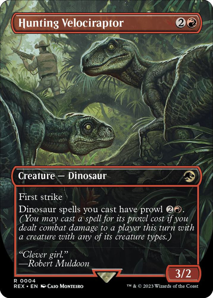 Hunting Velociraptor (Borderless) (4) [Jurassic World Collection] [Borderless]