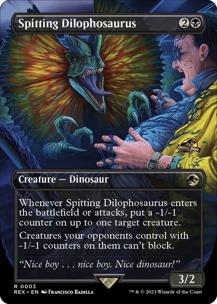 Spitting Dilophosaurus (Borderless) (3) [Jurassic World Collection] [Borderless]