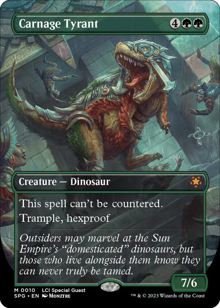 Carnage Tyrant (Borderless) (10) [Special Guests] [Borderless]