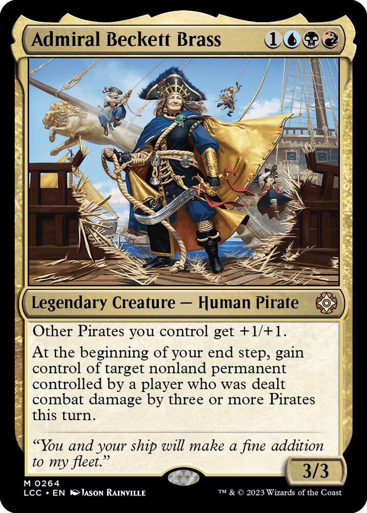 Admiral Beckett Brass (264) [The Lost Caverns of Ixalan Commander]