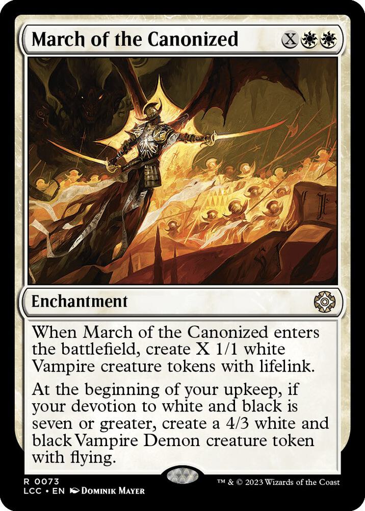 March of the Canonized (73) [The Lost Caverns of Ixalan Commander]