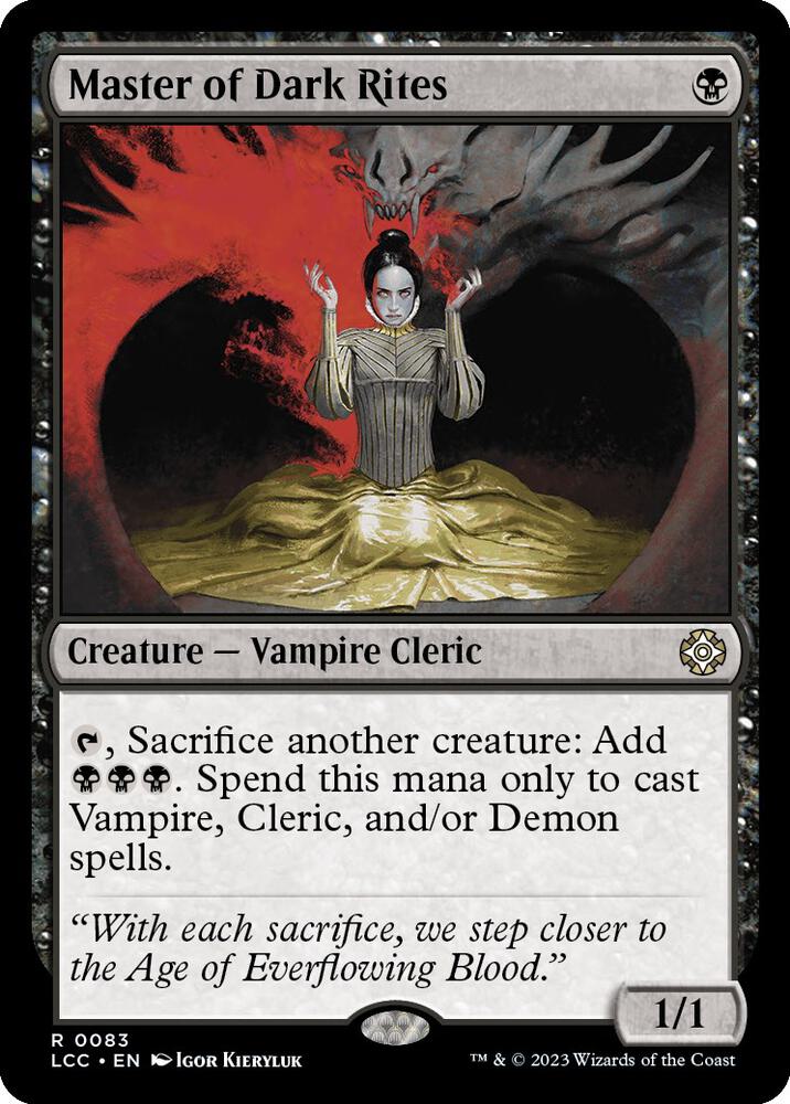 Master of Dark Rites (83) [The Lost Caverns of Ixalan Commander]