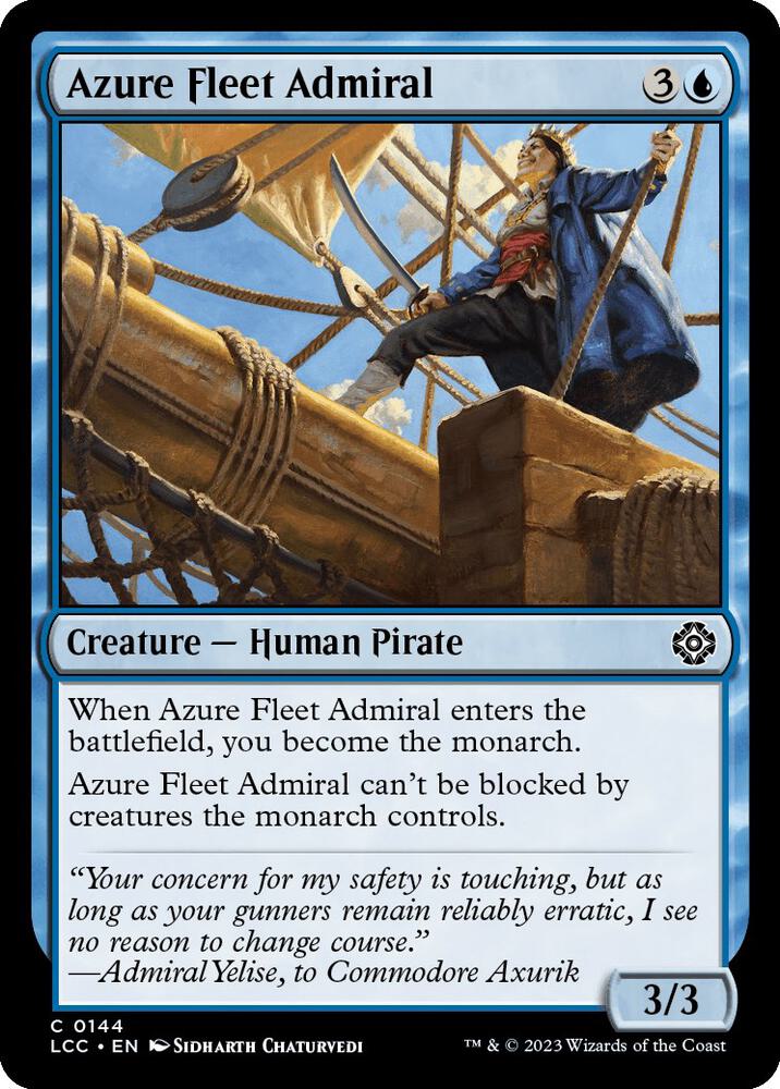 Azure Fleet Admiral (144) [The Lost Caverns of Ixalan Commander]