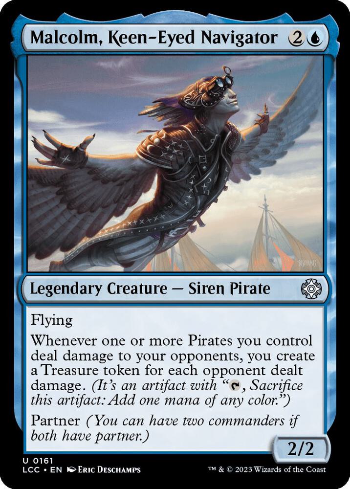 Malcolm, Keen-Eyed Navigator (161) [The Lost Caverns of Ixalan Commander]