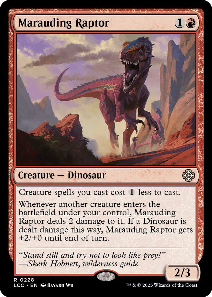Marauding Raptor (228) [The Lost Caverns of Ixalan Commander]