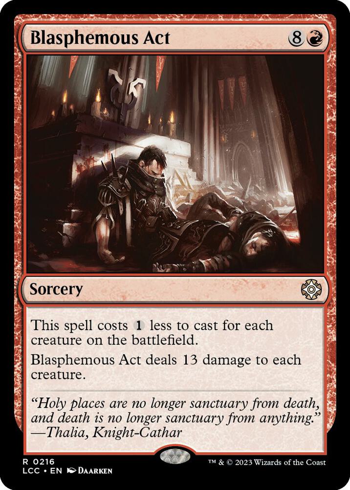 Blasphemous Act (216) [The Lost Caverns of Ixalan Commander]