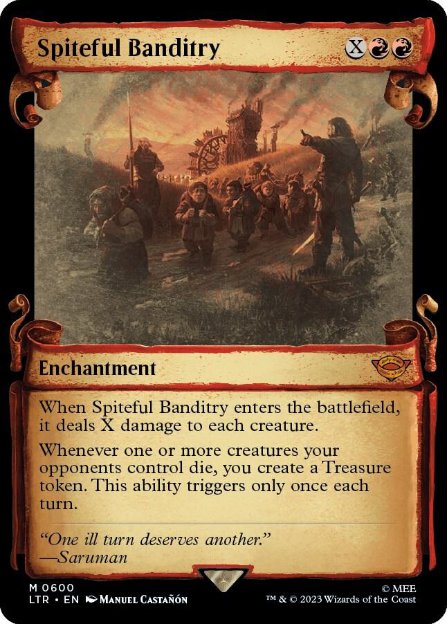 Spiteful Banditry (Showcase Scrolls) (600) [The Lord of the Rings: Tales of Middle-earth] [Showcase]