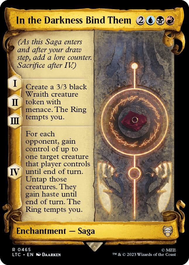 In the Darkness Bind Them (Showcase Scrolls) (465) [Tales of Middle-earth Commander] [Showcase]