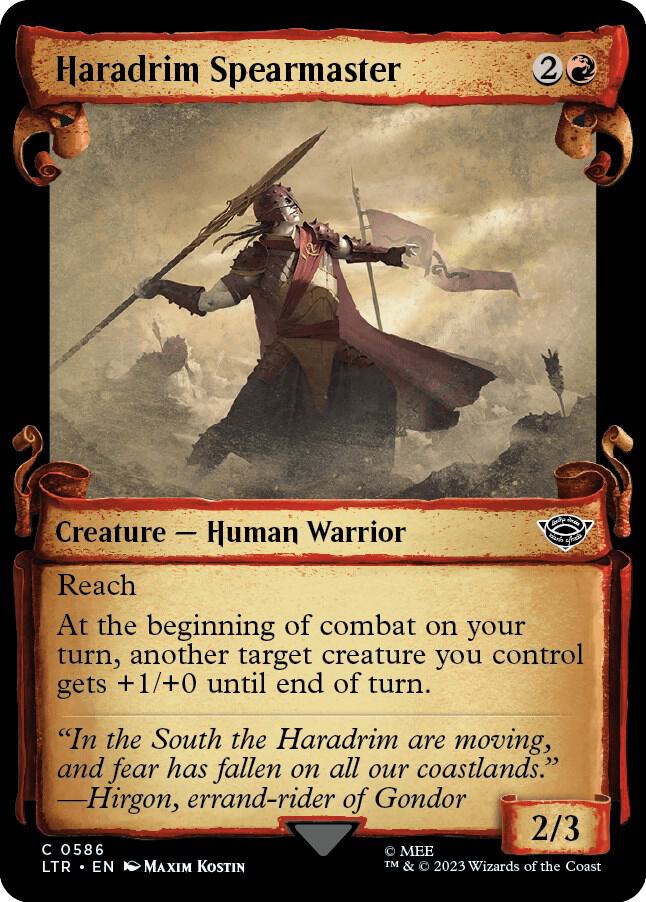 Haradrim Spearmaster (Showcase Scrolls) (586) [The Lord of the Rings: Tales of Middle-earth] [Showcase]