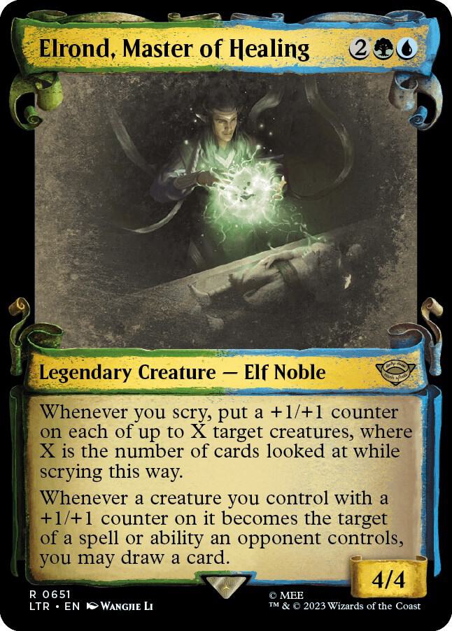 Elrond, Master of Healing (Showcase Scrolls) (651) [The Lord of the Rings: Tales of Middle-earth] [Showcase]