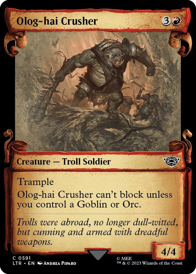 Olog-Hai Crusher (Showcase Scrolls) (591) [The Lord of the Rings: Tales of Middle-earth] [Showcase]