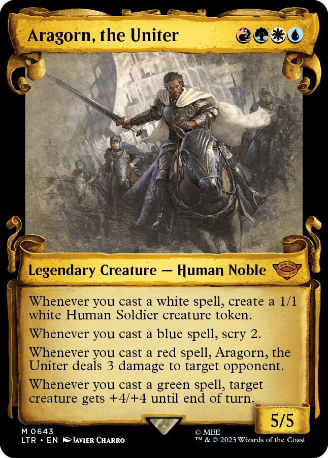 Aragorn, the Uniter (Showcase Scrolls) (643) [The Lord of the Rings: Tales of Middle-earth] [Showcase]
