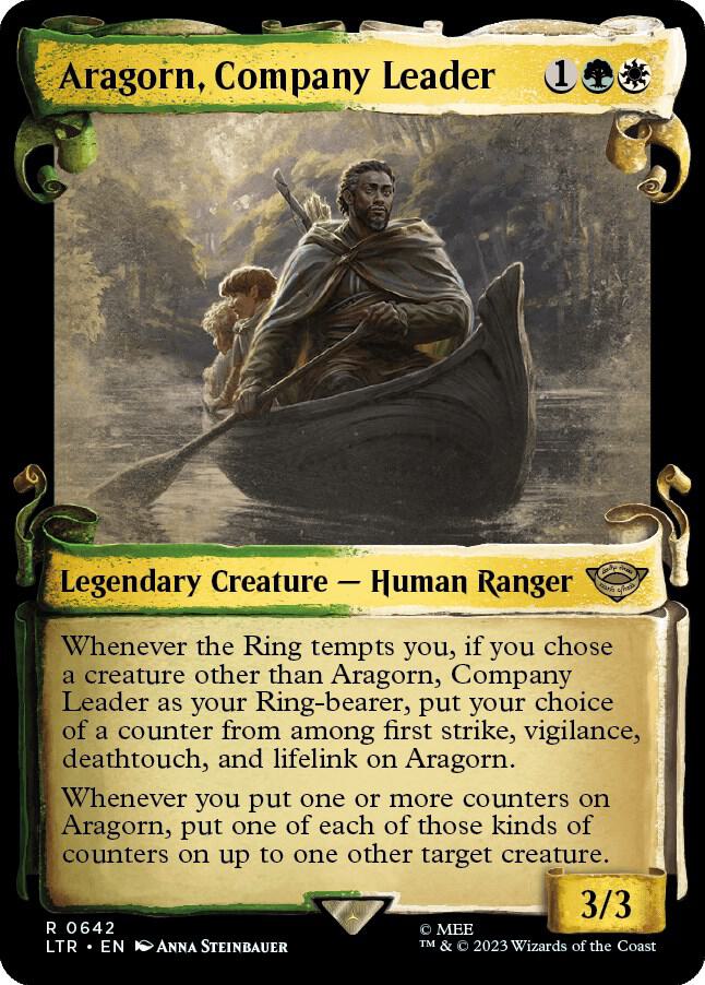 Aragorn, Company Leader (Showcase Scrolls) (642) [The Lord of the Rings: Tales of Middle-earth] [Showcase]