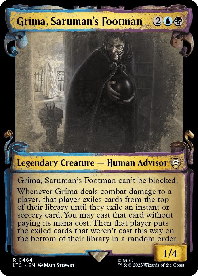 Grima, Saruman's Footman (Showcase Scrolls) (464) [Tales of Middle-earth Commander] [Showcase]