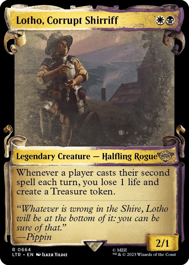 Lotho, Corrupt Shirriff (Showcase Scrolls) (664) [The Lord of the Rings: Tales of Middle-earth] [Showcase]