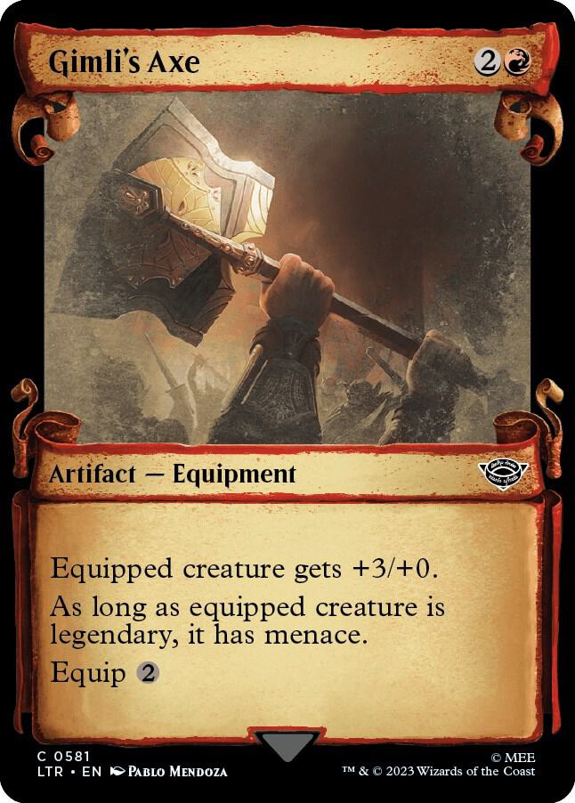 Gimli's Axe (Showcase Scrolls) (581) [The Lord of the Rings: Tales of Middle-earth] [Showcase]