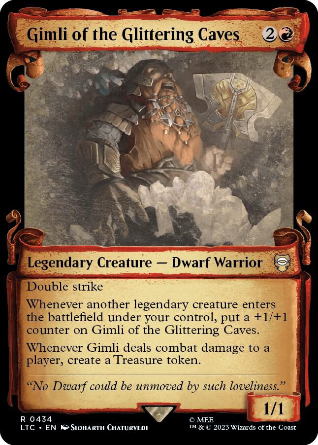 Gimli of the Glittering Caves (Showcase Scrolls) (434) [Tales of Middle-earth Commander] [Showcase]