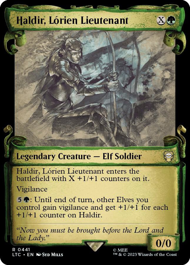 Haldir, Lorien Lieutenant (Showcase Scrolls) (441) [Tales of Middle-earth Commander] [Showcase]