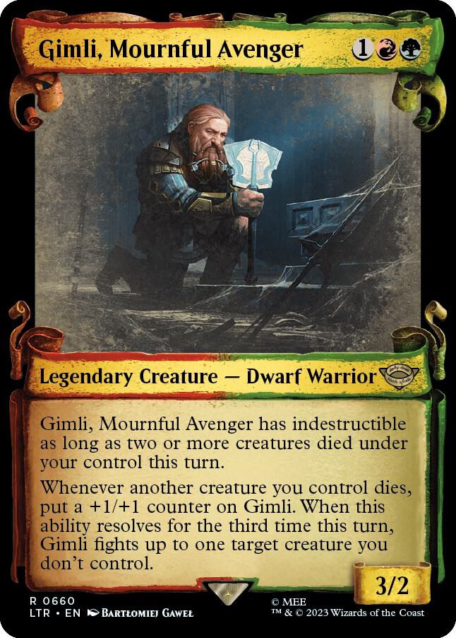 Gimli, Mournful Avenger (Showcase Scrolls) (660) [The Lord of the Rings: Tales of Middle-earth] [Showcase]