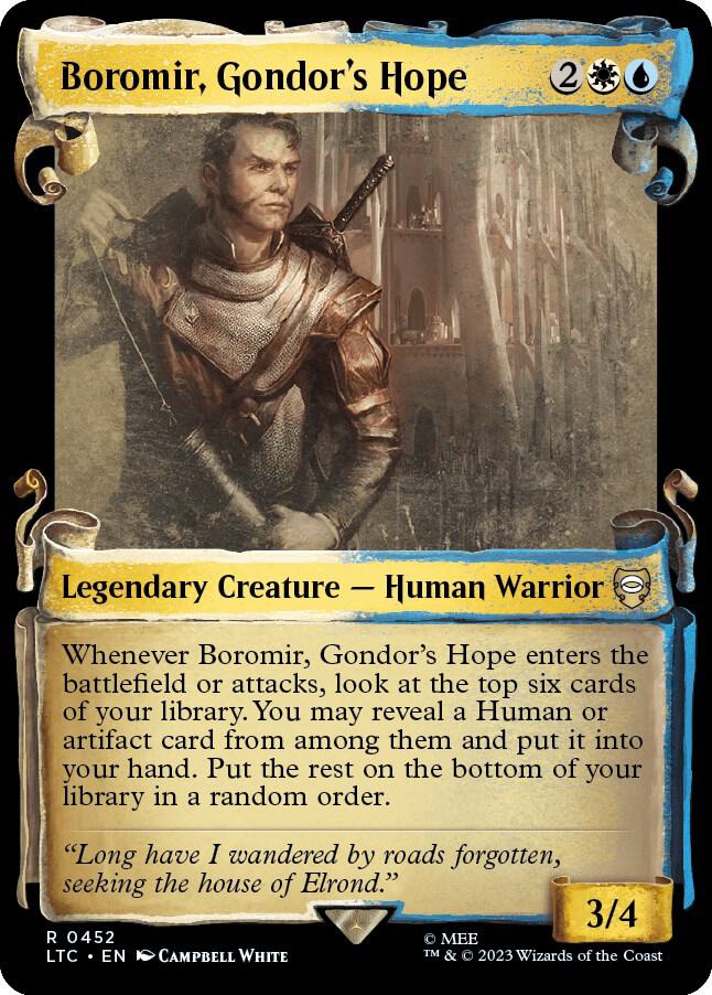 Boromir, Gondor's Hope (Showcase Scrolls) (452) [Tales of Middle-earth Commander] [Showcase]