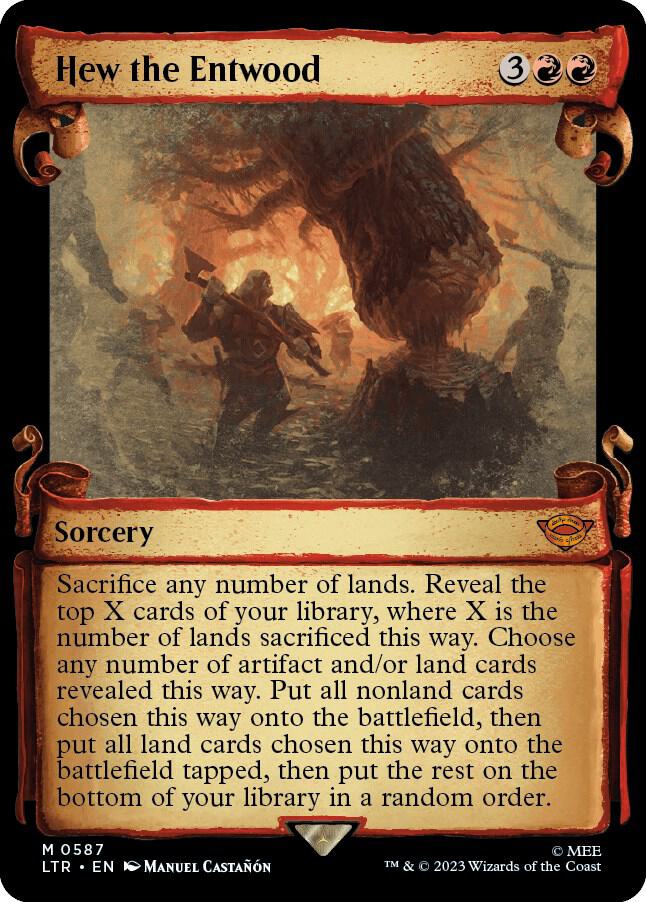 Hew the Entwood (Showcase Scrolls) (587) [The Lord of the Rings: Tales of Middle-earth] [Showcase]