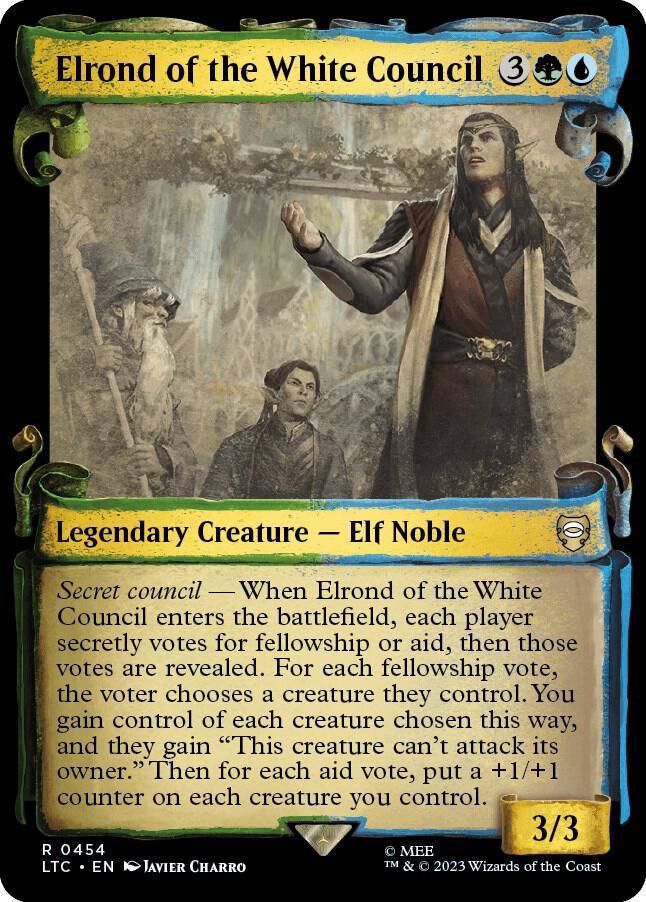Elrond of the White Council (Showcase Scrolls) (454) [Tales of Middle-earth Commander] [Showcase]