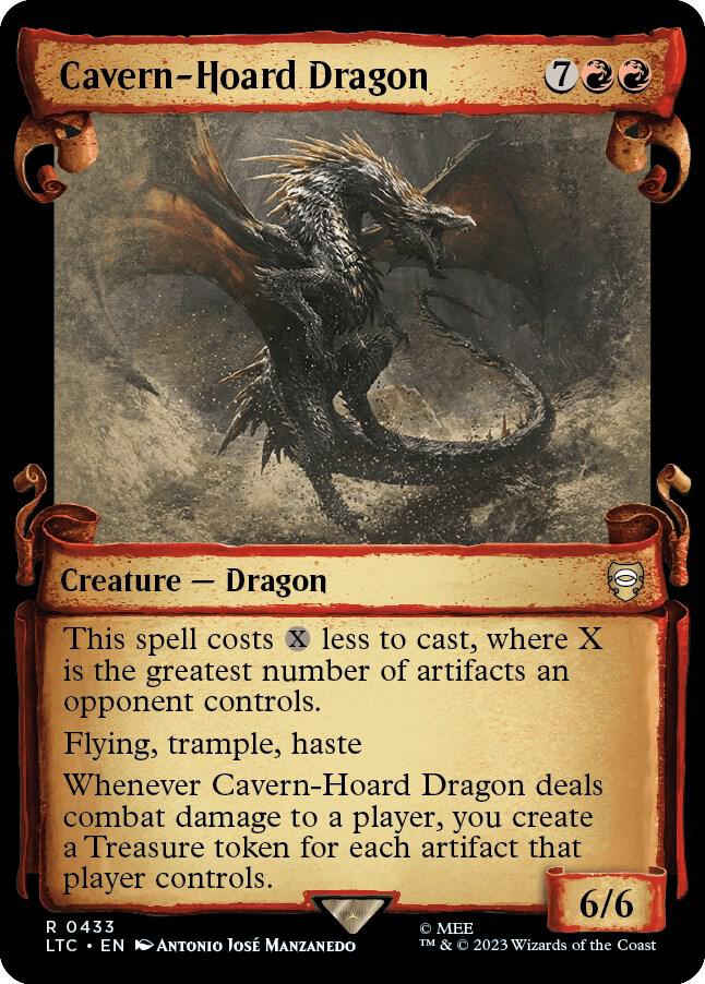 Cavern-Hoard Dragon (Showcase Scrolls) (433) [Tales of Middle-earth Commander] [Showcase]