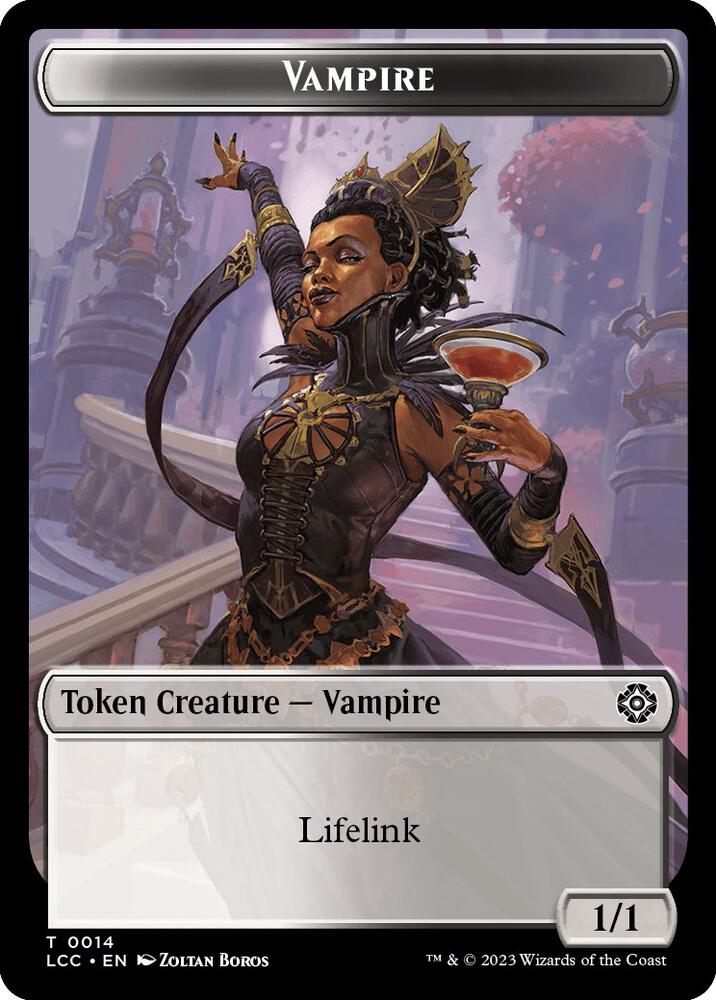Vampire (0014) // Vampire Demon Double-Sided Token (14 // 15) [The Lost Caverns of Ixalan Commander]