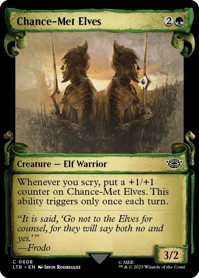 Chance-Met Elves (Showcase Scrolls) (608) [The Lord of the Rings: Tales of Middle-earth] [Showcase]