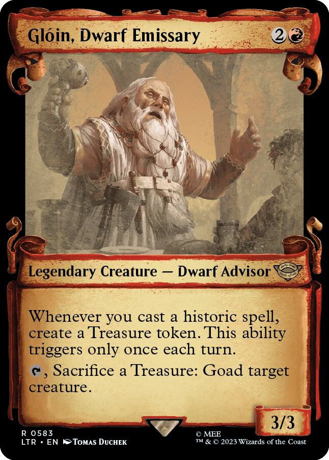Gloin, Dwarf Emissary (Showcase Scrolls) (583) [The Lord of the Rings: Tales of Middle-earth] [Showcase]