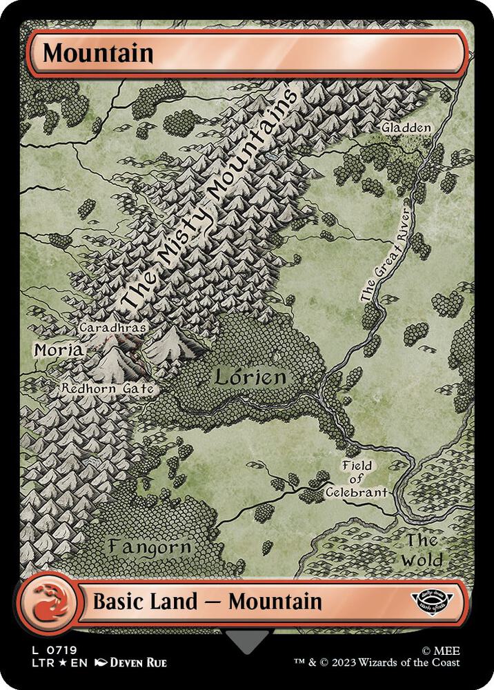 Mountain (0719) (Surge Foil) [The Lord of the Rings: Tales of Middle-earth]