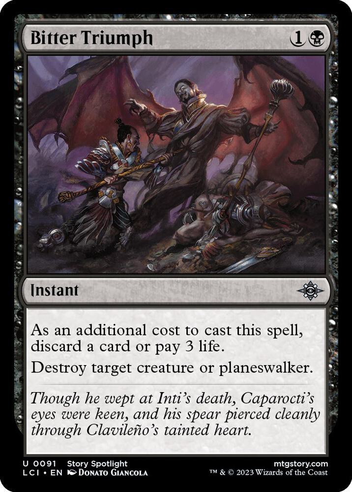 Bitter Triumph (91) [The Lost Caverns of Ixalan]
