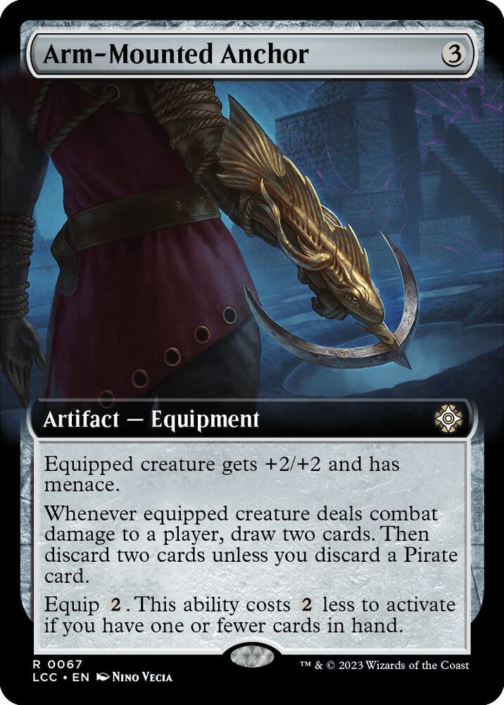 Arm-Mounted Anchor (Extended Art) (67) [The Lost Caverns of Ixalan Commander] [Extended Art]
