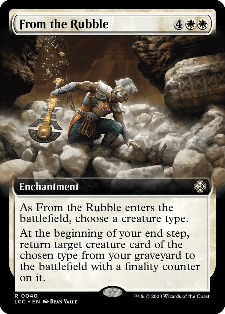 From the Rubble (Extended Art) (40) [The Lost Caverns of Ixalan Commander] [Extended Art]