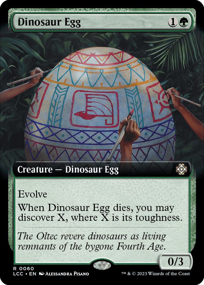 Dinosaur Egg (Extended Art) (60) [The Lost Caverns of Ixalan Commander] [Extended Art]