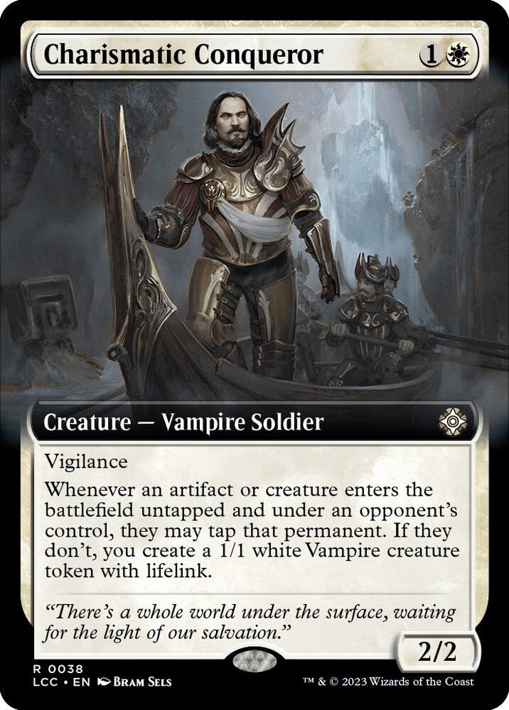 Charismatic Conqueror (Extended Art) (38) [The Lost Caverns of Ixalan Commander] [Extended Art]