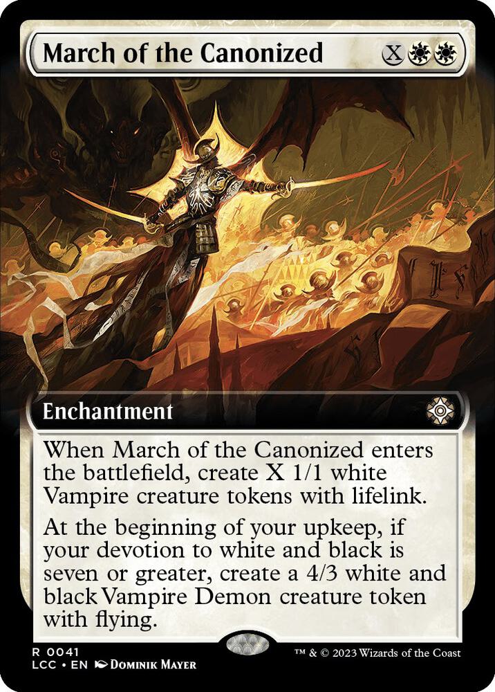 March of the Canonized (Extended Art) (41) [The Lost Caverns of Ixalan Commander] [Extended Art]