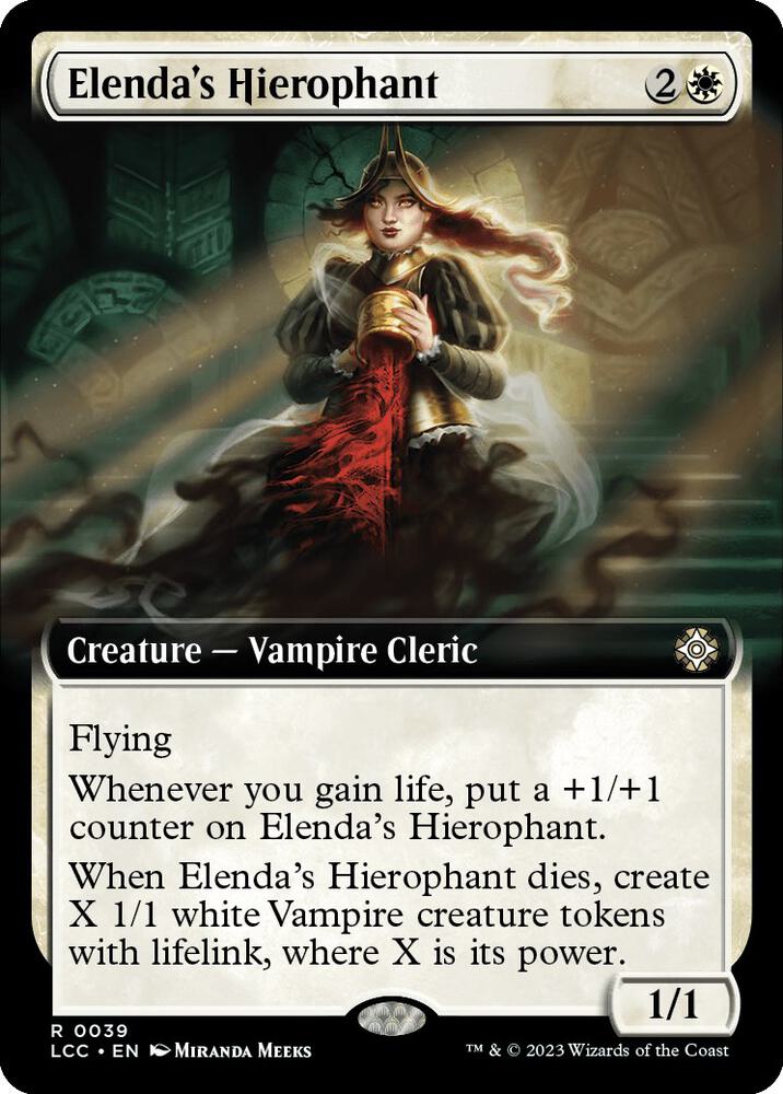 Elenda's Hierophant (Extended Art) (39) [The Lost Caverns of Ixalan Commander] [Extended Art]