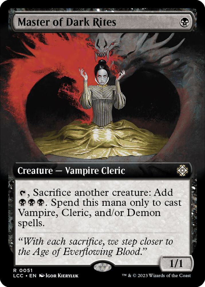 Master of Dark Rites (Extended Art) (51) [The Lost Caverns of Ixalan Commander] [Extended Art]