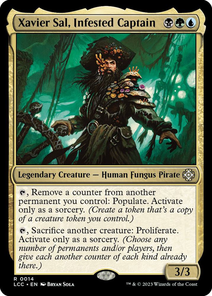 Xavier Sal, Infested Captain (14) [The Lost Caverns of Ixalan Commander]