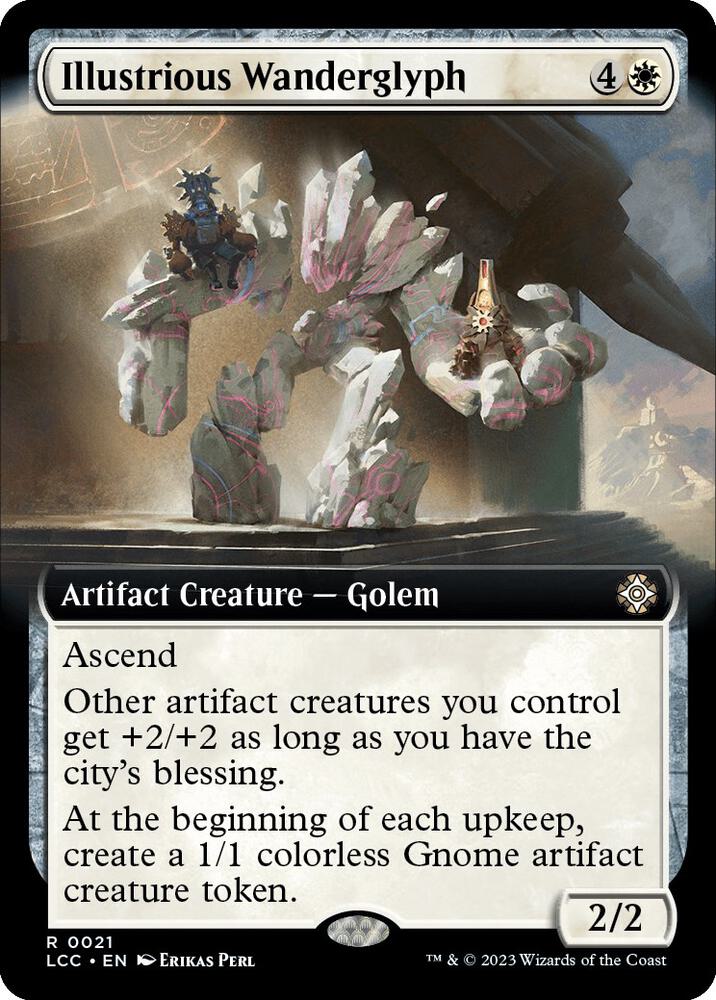 Illustrious Wanderglyph (Extended Art) (21) [The Lost Caverns of Ixalan Commander] [Extended Art]