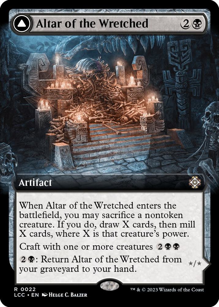 Altar of the Wretched (Extended Art) (22) [The Lost Caverns of Ixalan Commander] [Extended Art]