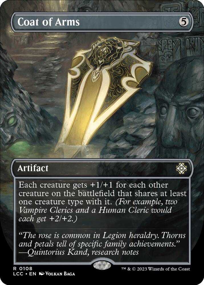 Coat of Arms (Borderless) (108) [The Lost Caverns of Ixalan Commander] [Borderless]