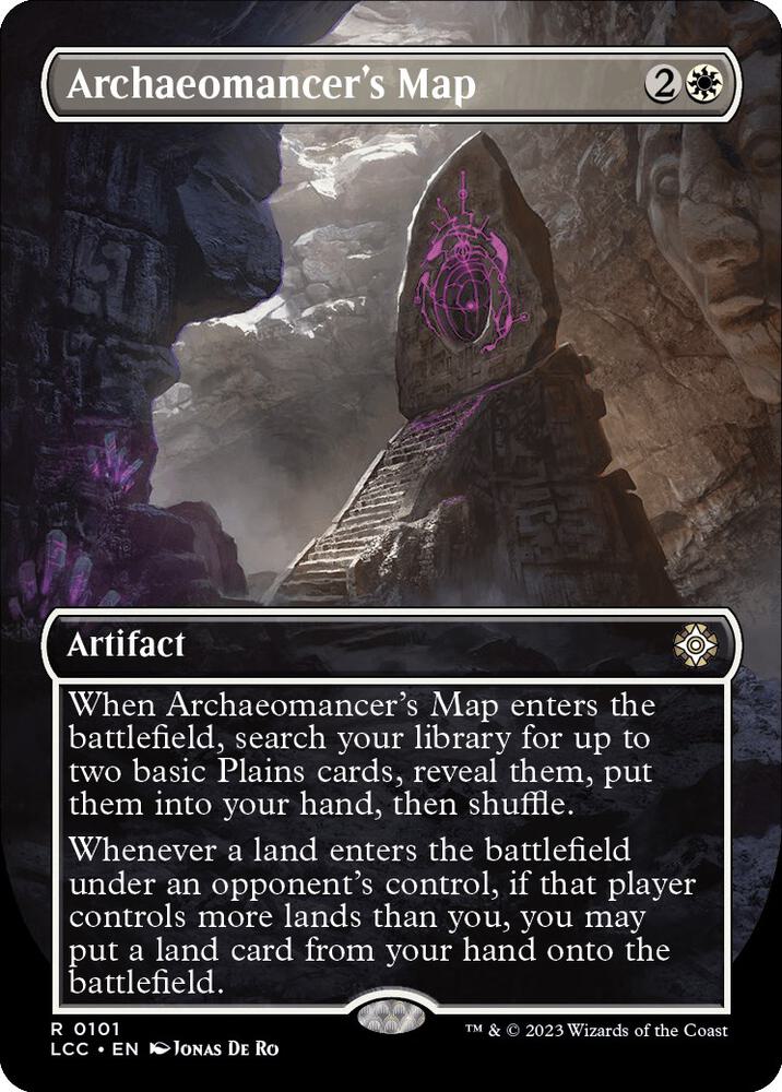 Archaeomancer's Map (Borderless) (101) [The Lost Caverns of Ixalan Commander] [Borderless]